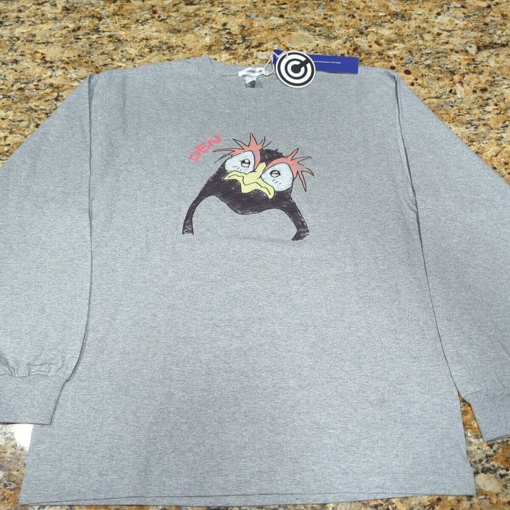 New w/ Tags - Pen Pen Capsule Corp Gray Long Sleeve Shirt L Neon Genesis Evangel